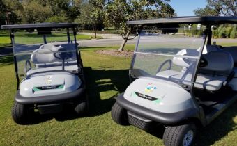Take Advantage of <strong><em>Walt Disney World</em></strong>® Golf’s Disney Character-Themed Four-Seater Golf Carts For Family Use